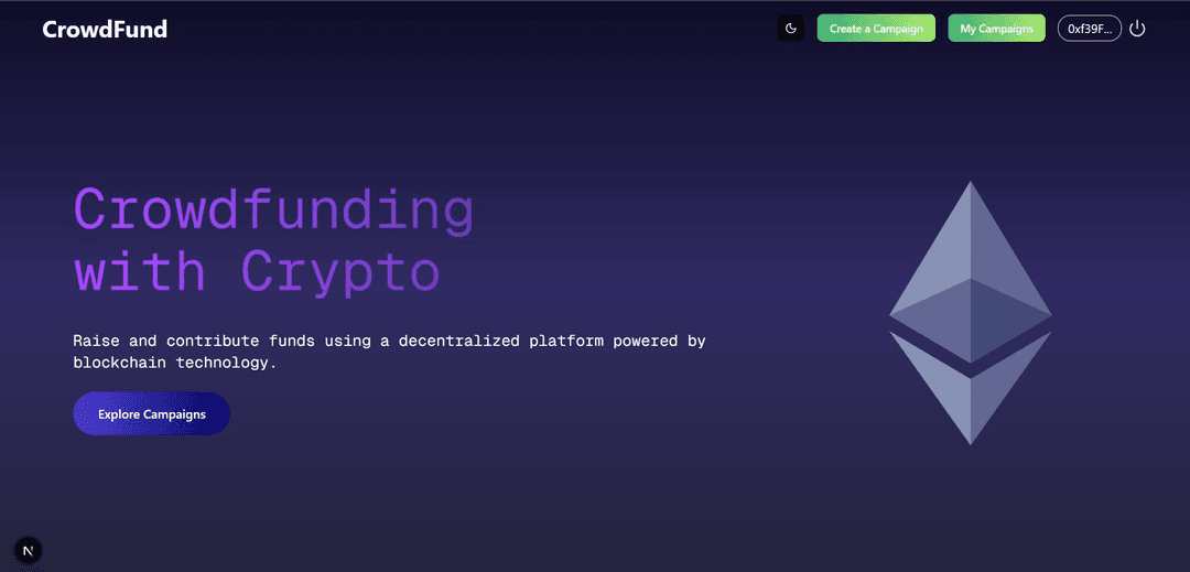 Decentralized CrowdFunding Platform